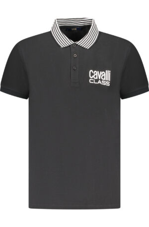 CAVALLI CLASS POLO MANICHE CORTE UOMO NERO