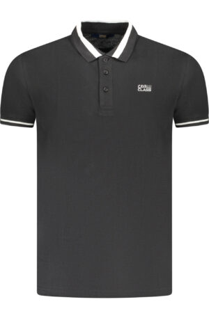 CAVALLI CLASS POLO MANICHE CORTE UOMO NERO