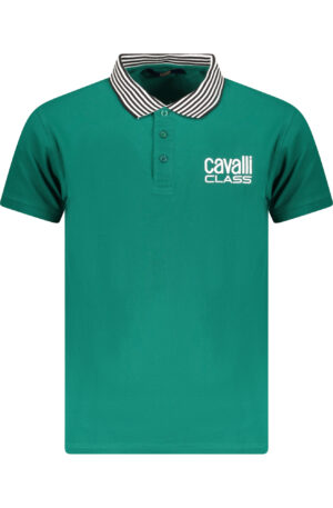 CAVALLI CLASS POLO MANICHE CORTE UOMO VERDE