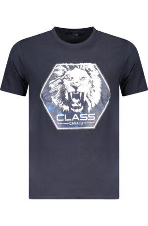 CAVALLI CLASS T-SHIRT MANICHE CORTE UOMO BLU