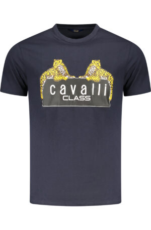 CAVALLI CLASS T-SHIRT MANICHE CORTE UOMO BLU