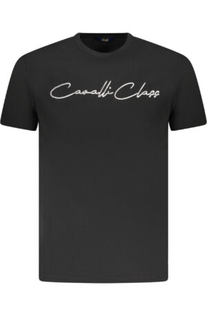 CAVALLI CLASS T-SHIRT MANICHE CORTE UOMO NERO