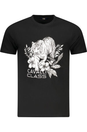 CAVALLI CLASS T-SHIRT MANICHE CORTE UOMO NERO