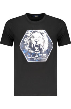 CAVALLI CLASS T-SHIRT MANICHE CORTE UOMO NERO