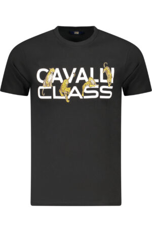 CAVALLI CLASS T-SHIRT MANICHE CORTE UOMO NERO