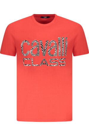 CAVALLI CLASS T-SHIRT MANICHE CORTE UOMO ROSSO