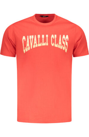 CAVALLI CLASS T-SHIRT MANICHE CORTE UOMO ROSSO