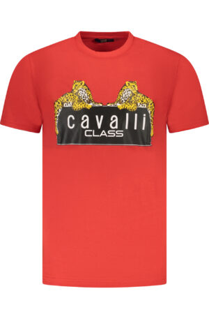 CAVALLI CLASS T-SHIRT MANICHE CORTE UOMO ROSSO