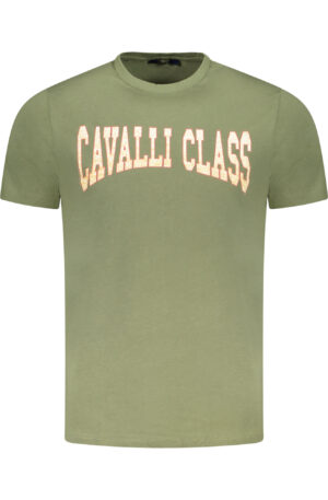 CAVALLI CLASS T-SHIRT MANICHE CORTE UOMO VERDE