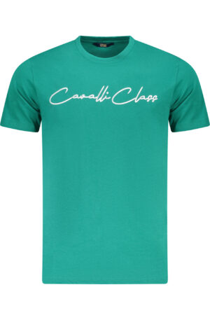 CAVALLI CLASS T-SHIRT MANICHE CORTE UOMO VERDE