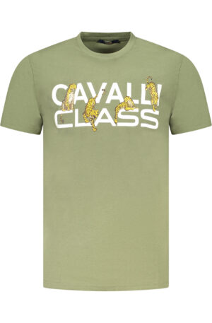 CAVALLI CLASS T-SHIRT MANICHE CORTE UOMO VERDE