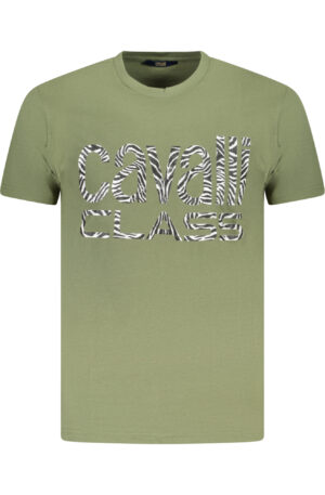 CAVALLI CLASS T-SHIRT MANICHE CORTE UOMO VERDE