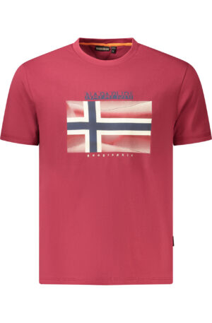 NAPAPIJRI T-SHIRT MANICHE CORTE UOMO ROSSO