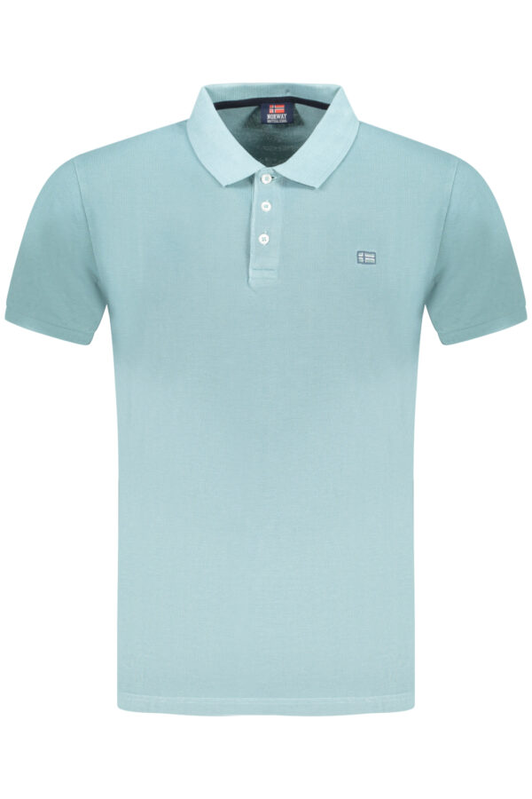 NORWAY 1963 POLO MANICHE CORTE UOMO AZZURRO