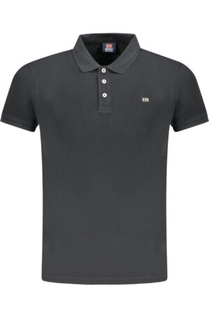 NORWAY 1963 POLO MANICHE CORTE UOMO NERO
