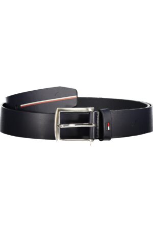 TOMMY HILFIGER CINTURA IN PELLE UOMO BLU