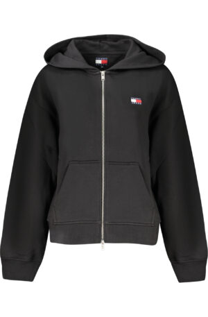 TOMMY HILFIGER FELPA CON ZIP DONNA NERO