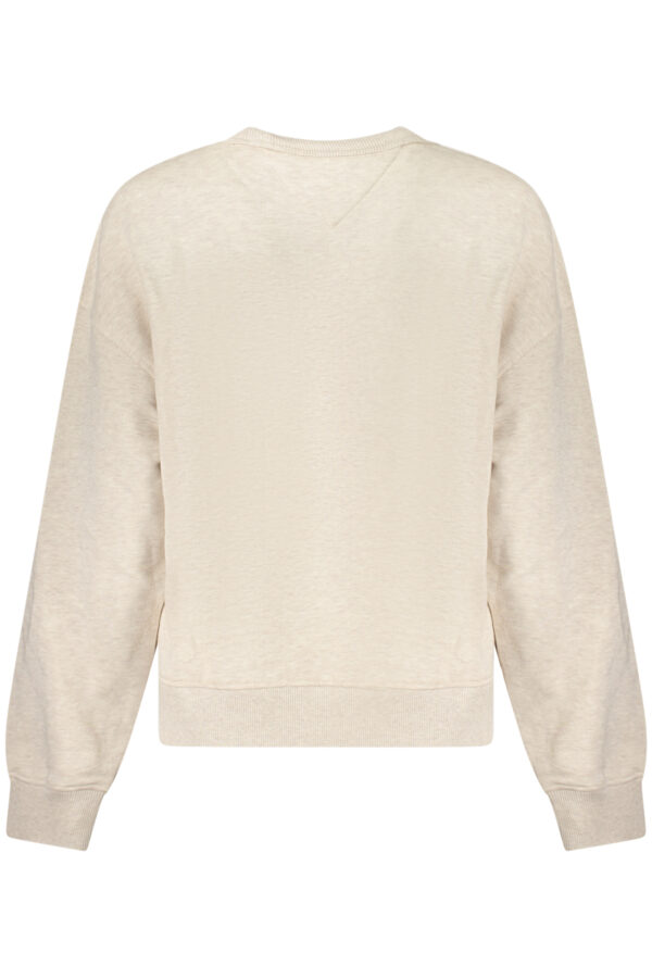 TOMMY HILFIGER FELPA SENZA ZIP DONNA BEIGE - immagine 2