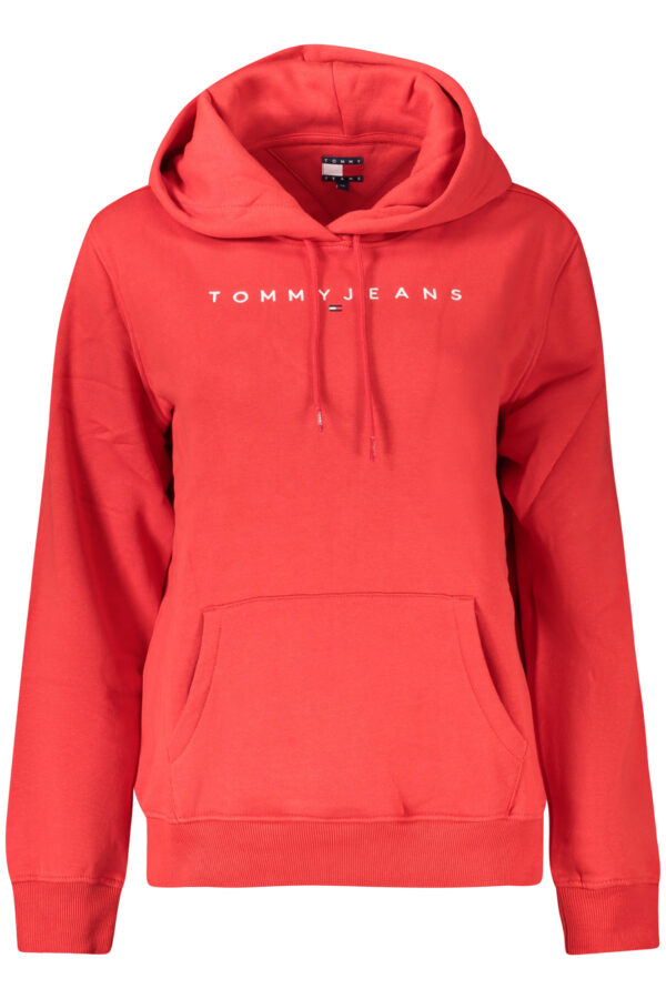 TOMMY HILFIGER FELPA SENZA ZIP DONNA ROSSO