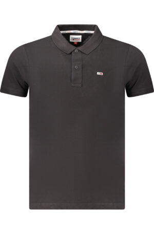 TOMMY HILFIGER POLO MANICHE CORTE UOMO NERO