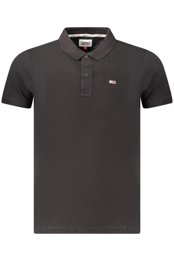 TOMMY HILFIGER POLO MANICHE CORTE UOMO NERO
