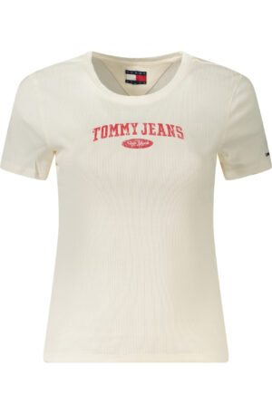TOMMY HILFIGER T-SHIRT MANICHE CORTE DONNA BIANCO