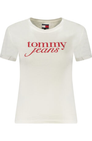 TOMMY HILFIGER T-SHIRT MANICHE CORTE DONNA BIANCO