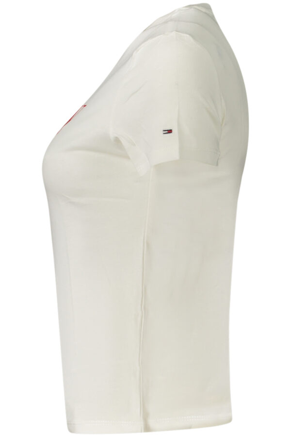 TOMMY HILFIGER T-SHIRT MANICHE CORTE DONNA BIANCO - immagine 3