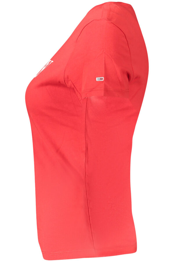 TOMMY HILFIGER T-SHIRT MANICHE CORTE DONNA ROSSO - immagine 3