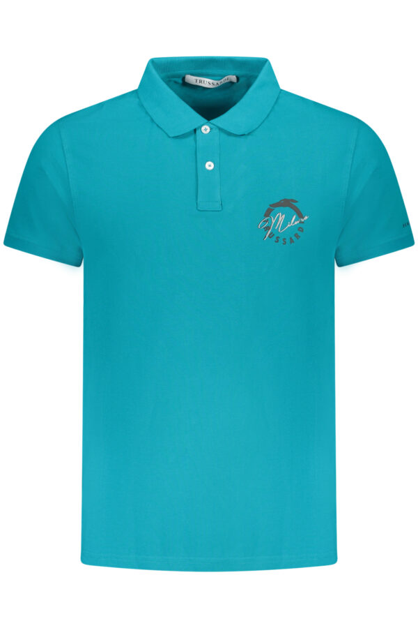 TRUSSARDI POLO MANICHE CORTE UOMO AZZURRO