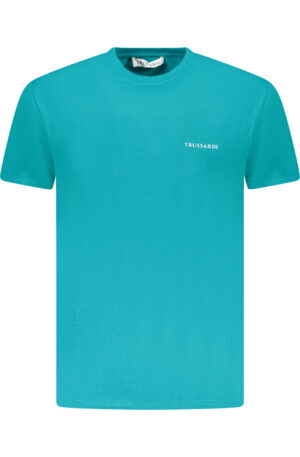 TRUSSARDI T-SHIRT MANICHE CORTE UOMO AZZURRO