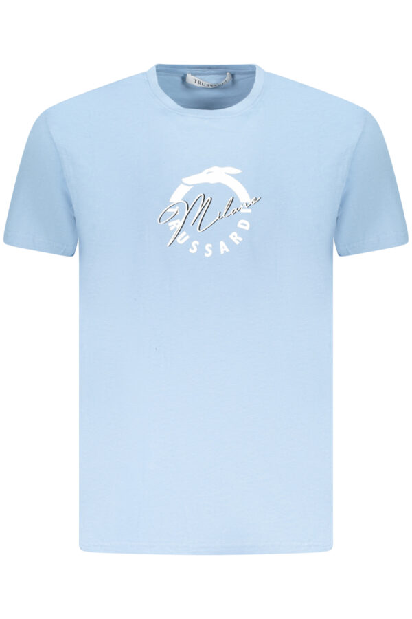 TRUSSARDI T-SHIRT MANICHE CORTE UOMO AZZURRO