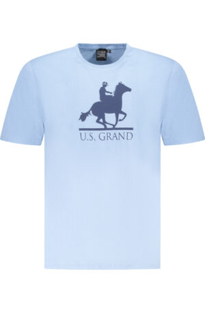 U.S. GRAND POLO T-SHIRT MANICHE CORTE UOMO AZZURRO