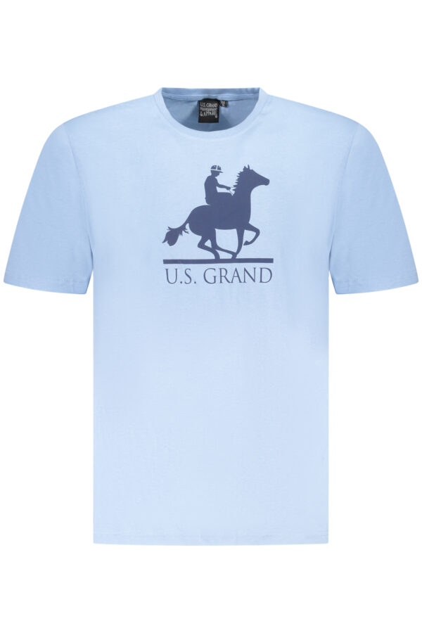 U.S. GRAND POLO T-SHIRT MANICHE CORTE UOMO AZZURRO