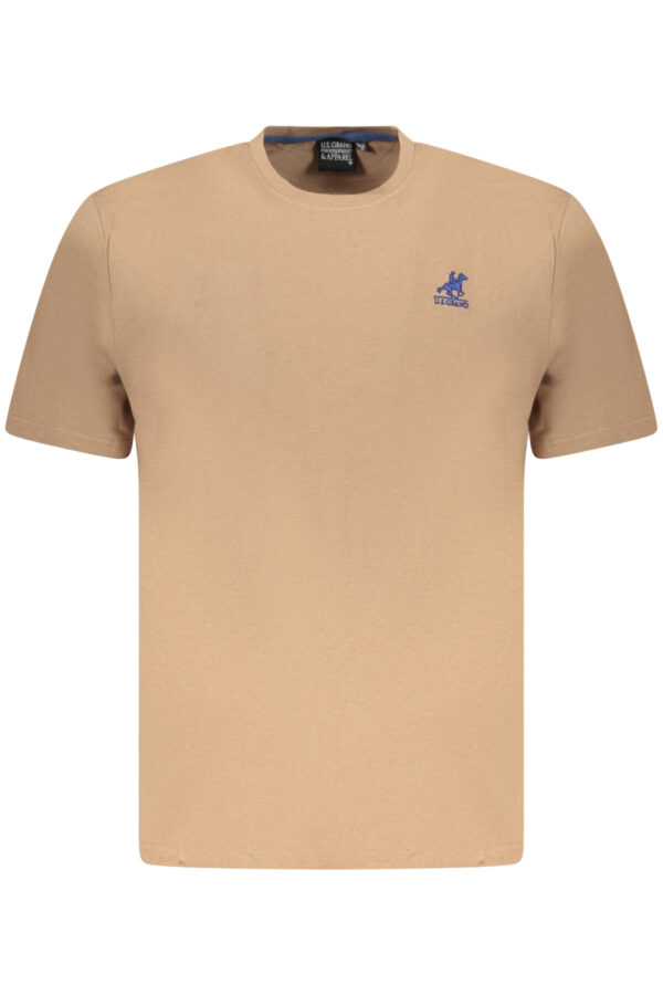 U.S. GRAND POLO T-SHIRT MANICHE CORTE UOMO MARRONE
