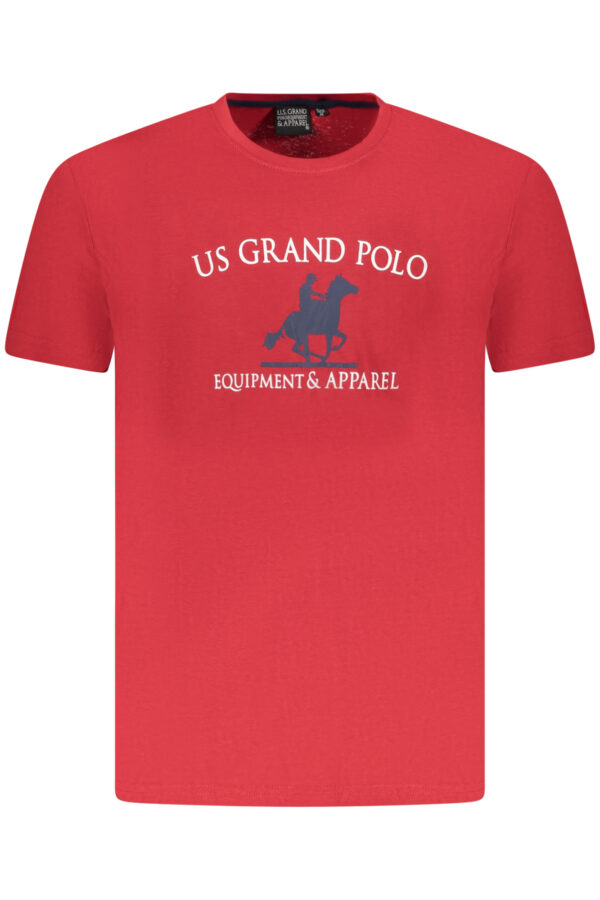 U.S. GRAND POLO T-SHIRT MANICHE CORTE UOMO ROSSO