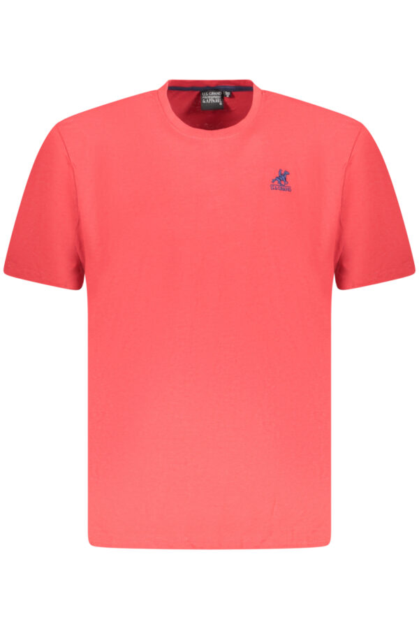 U.S. GRAND POLO T-SHIRT MANICHE CORTE UOMO ROSSO