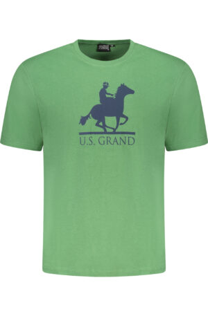U.S. GRAND POLO T-SHIRT MANICHE CORTE UOMO VERDE