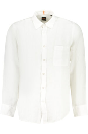 BOSS CAMICIA MANICHE LUNGHE UOMO BIANCO