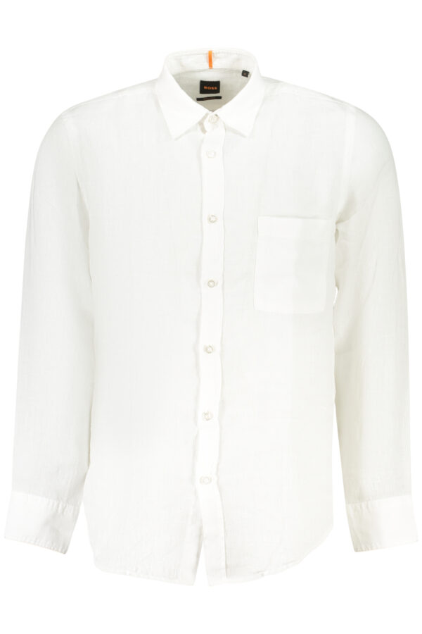 BOSS CAMICIA MANICHE LUNGHE UOMO BIANCO