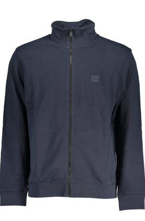 BOSS FELPA CON ZIP UOMO BLU