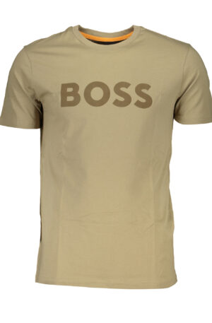 BOSS T-SHIRT MANICHE CORTE UOMO MARRONE