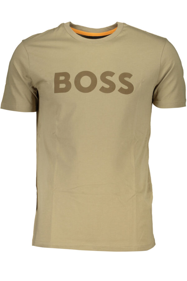 BOSS T-SHIRT MANICHE CORTE UOMO MARRONE