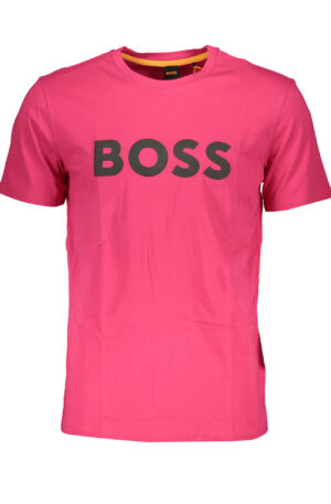 BOSS T-SHIRT MANICHE CORTE UOMO ROSA