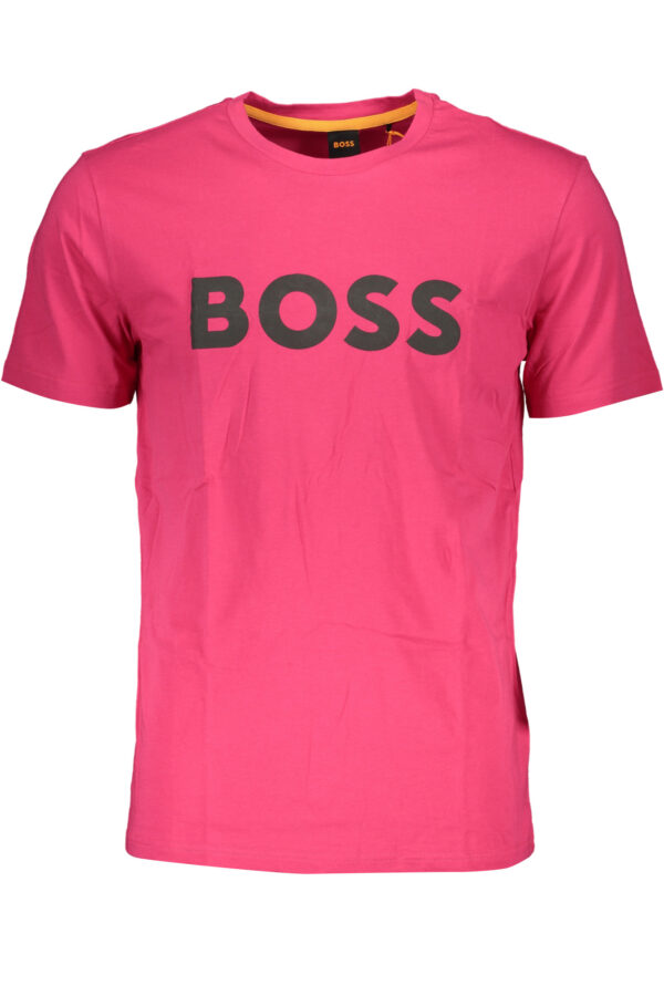 BOSS T-SHIRT MANICHE CORTE UOMO ROSA