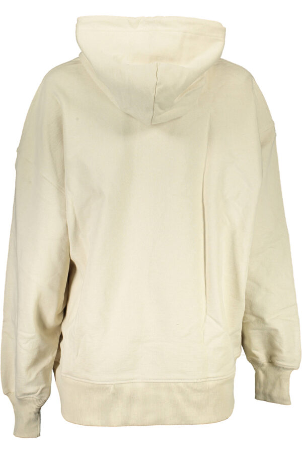 CALVIN KLEIN FELPA SENZA ZIP DONNA BEIGE - immagine 2