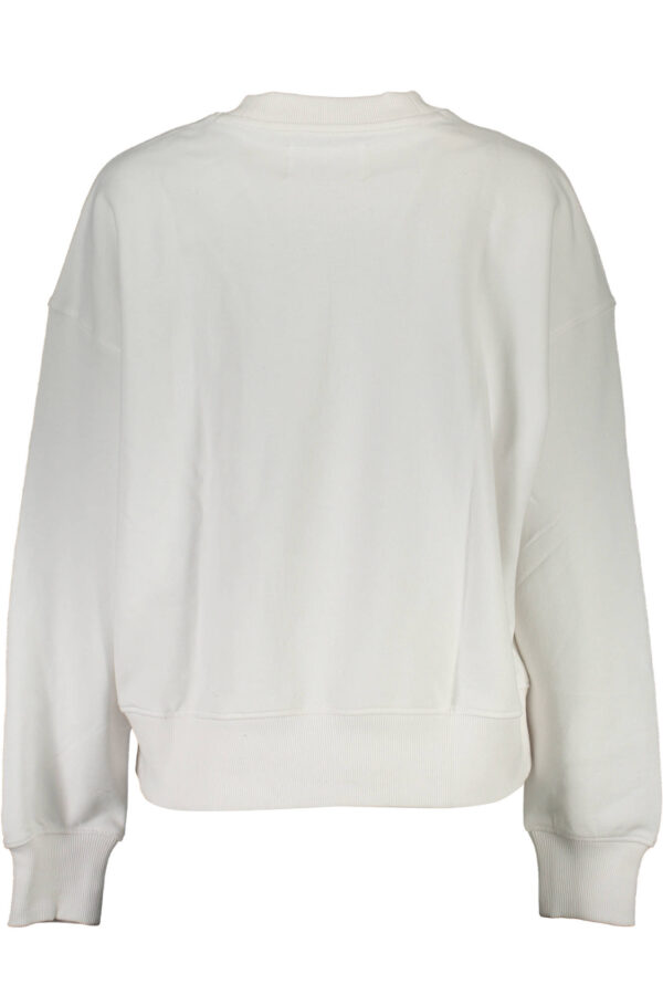 CALVIN KLEIN FELPA SENZA ZIP DONNA BIANCO - immagine 2