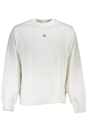 CALVIN KLEIN FELPA SENZA ZIP UOMO BIANCO
