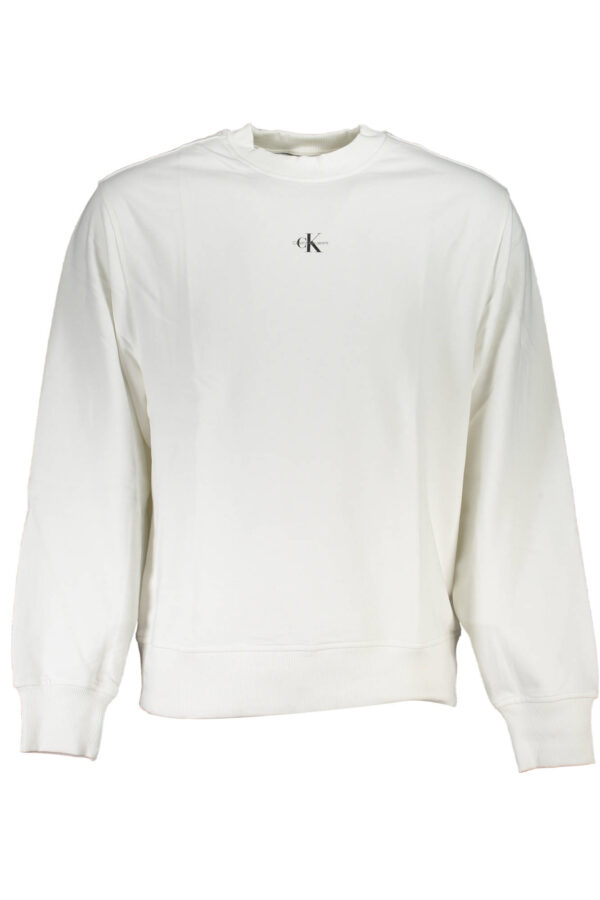 CALVIN KLEIN FELPA SENZA ZIP UOMO BIANCO