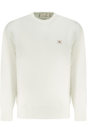 CALVIN KLEIN FELPA SENZA ZIP UOMO BIANCO